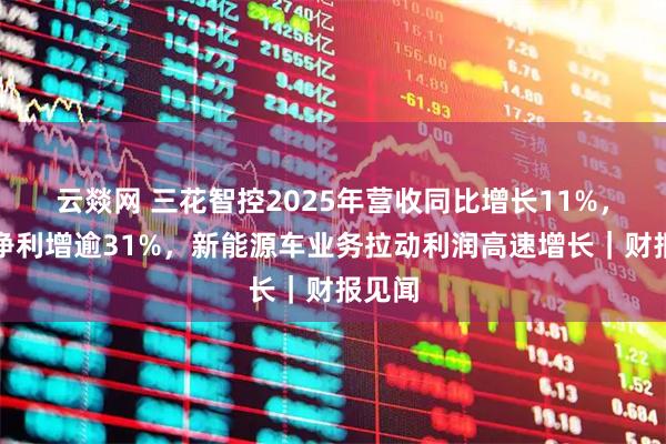 云燚网 三花智控2025年营收同比增长11%，归母净利增逾31%，新能源车业务拉动利润高速增长｜财报见闻
